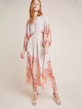 MISA Los Angeles Emala Paisley Maxi Dress | Boho | XS